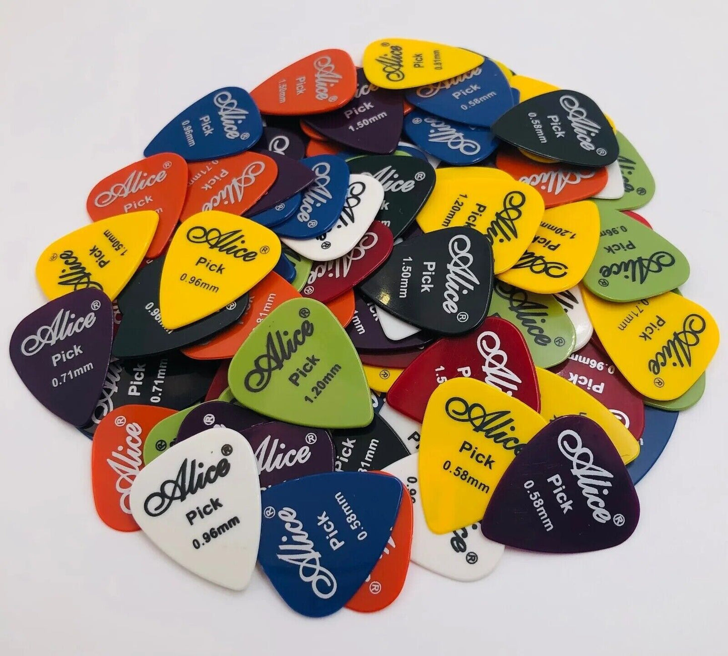 Beginner 6 Piece Guitar Pick Set, Assorted Thin 0.46-1.50mm