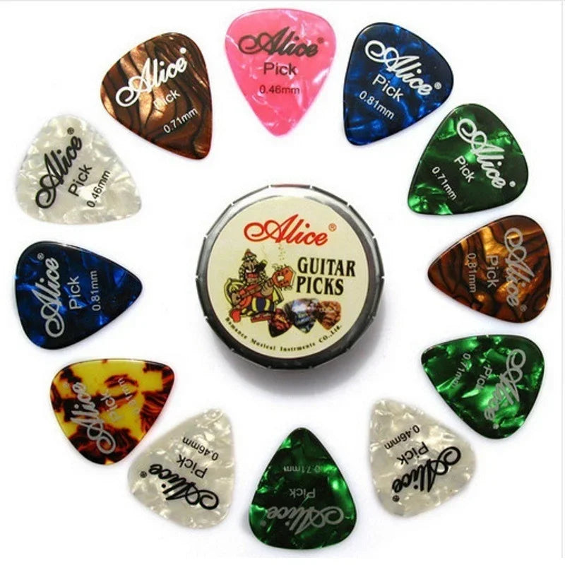 Guitar Picks with Metal Case (12/20/24 Packs)