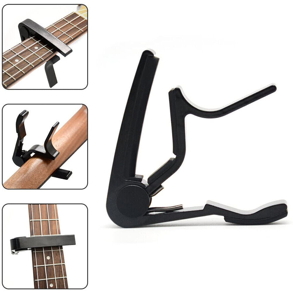 Aluminum Alloy Guitar Capo with Quick Change Clamp for Acoustic Tone Adjustment